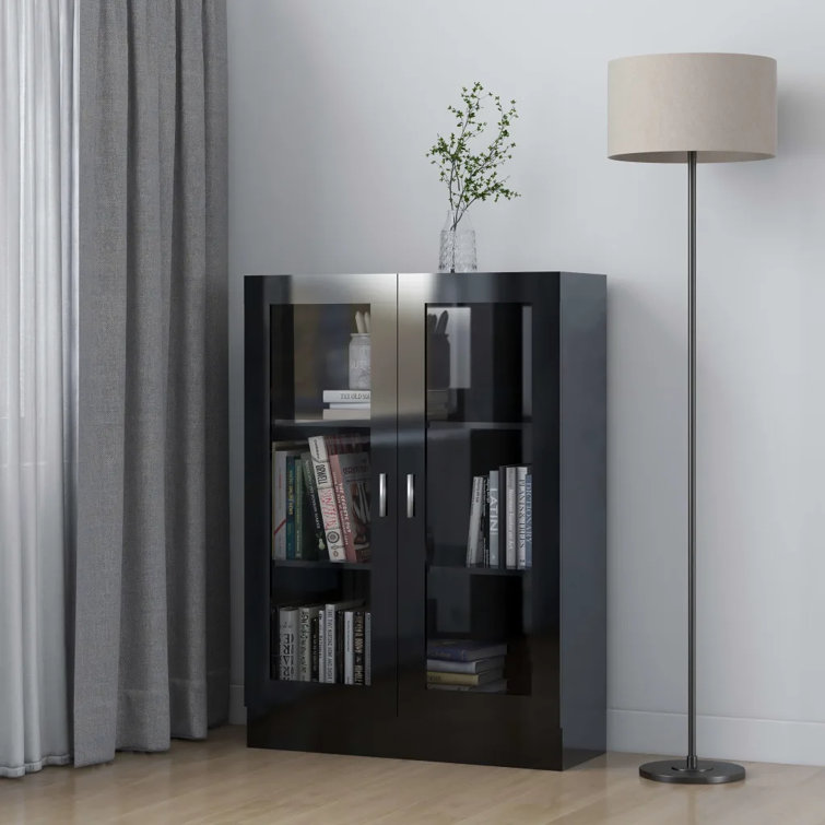 Latitude Run Claypoole 115cm H x 82.5cm W Barrister Bookcase Wayfair
